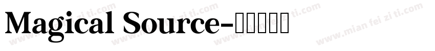 Magical Source字体转换